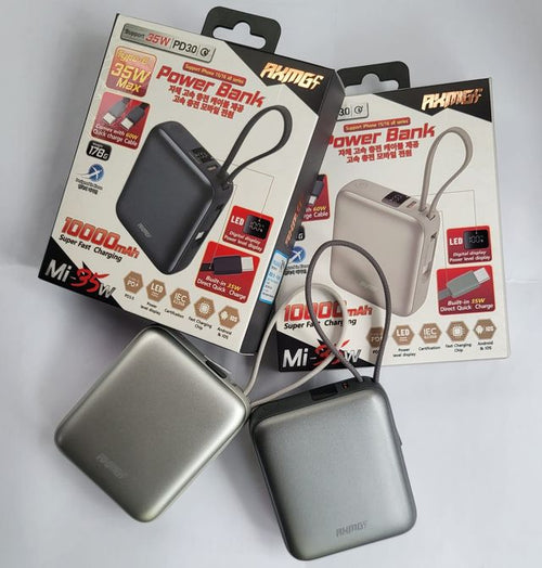 AMG Mi-35W 10000mAh 超快速充電寶,支援 35W PD3.0,內建 35W 直接快速充電