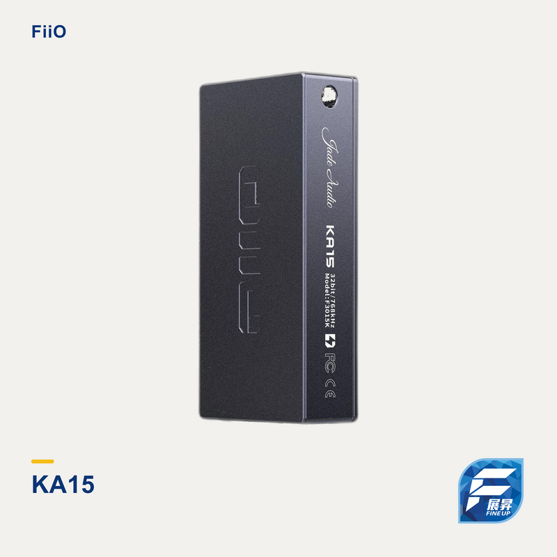 FiiO KA15 便攜解碼耳擴|Fine Up 2000px 暖淺灰實物主圖