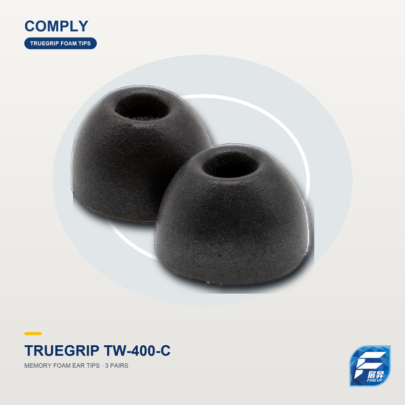 Comply TrueGrip TW-400-C 記憶耳綿(3對裝)|展昇主圖