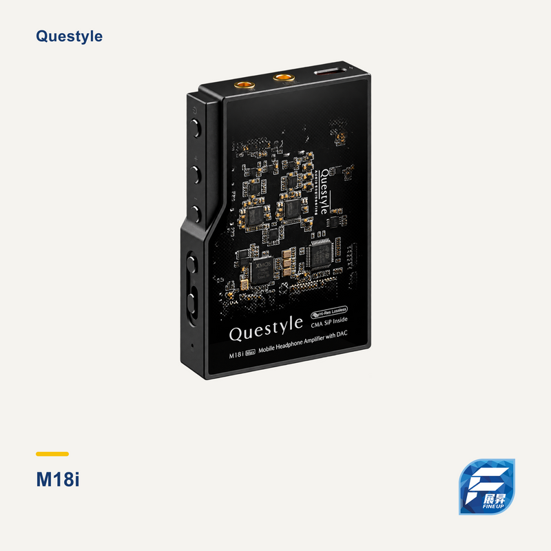 Questyle M18i 便攜藍牙解碼耳擴|展昇暖淺灰主圖