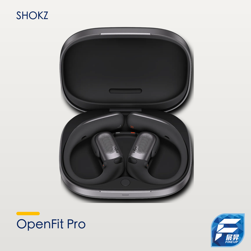 Shokz OpenFit Pro|Fine Up 官方實物來源 V2 暖淺灰主圖|2026-10-18