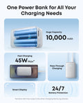 Anker Nano 10K 45W 自帶伸縮線行動電源