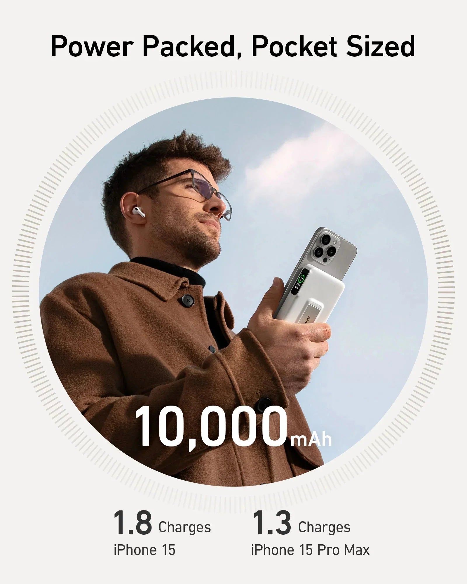 Anker 移動電源 Qi2 10K 15W 3
