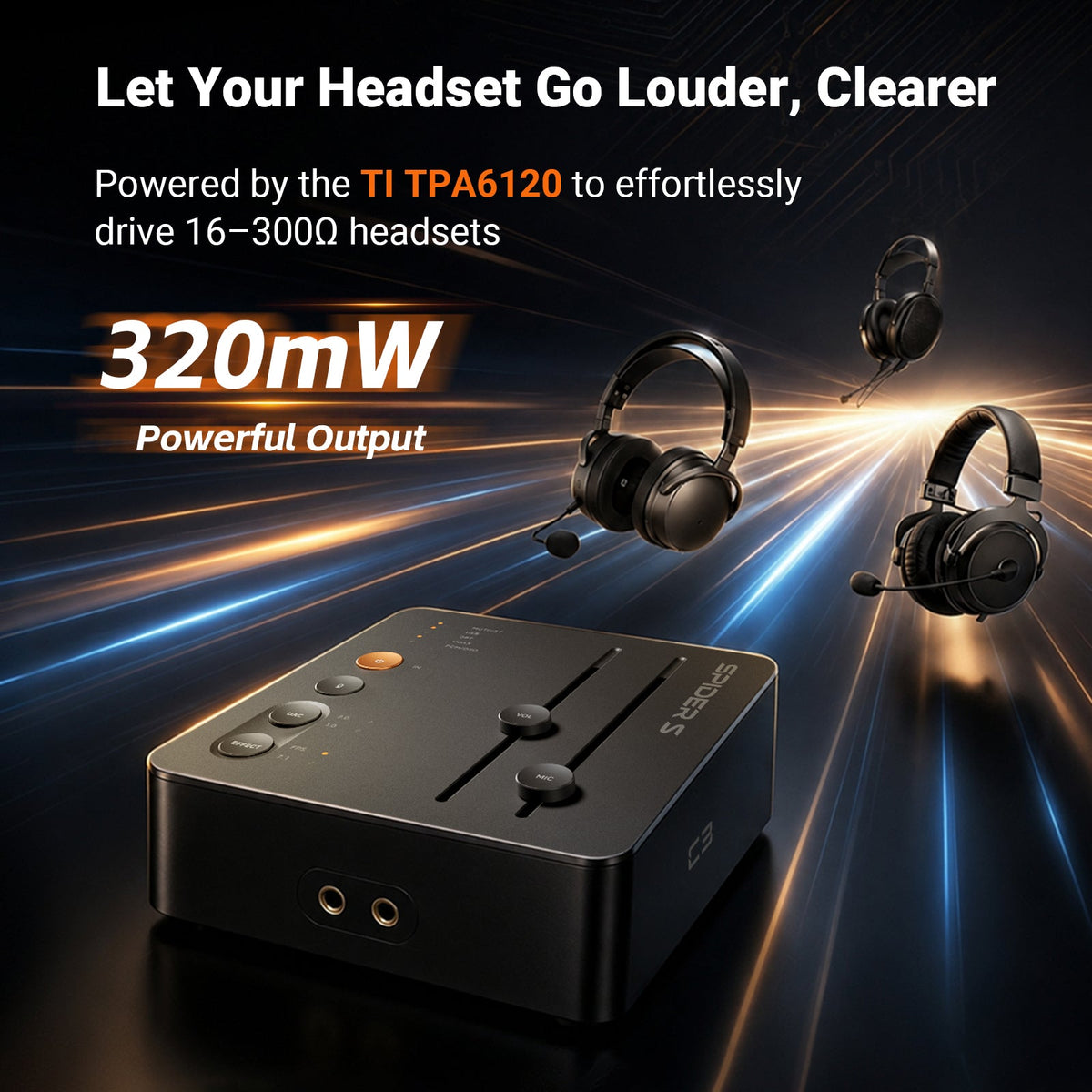 Fosi Audio C3 電競聲卡解碼耳擴 耳機放大功能