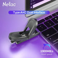 Netac US9 USB-C／USB-A 雙接口高速固態記憶手指