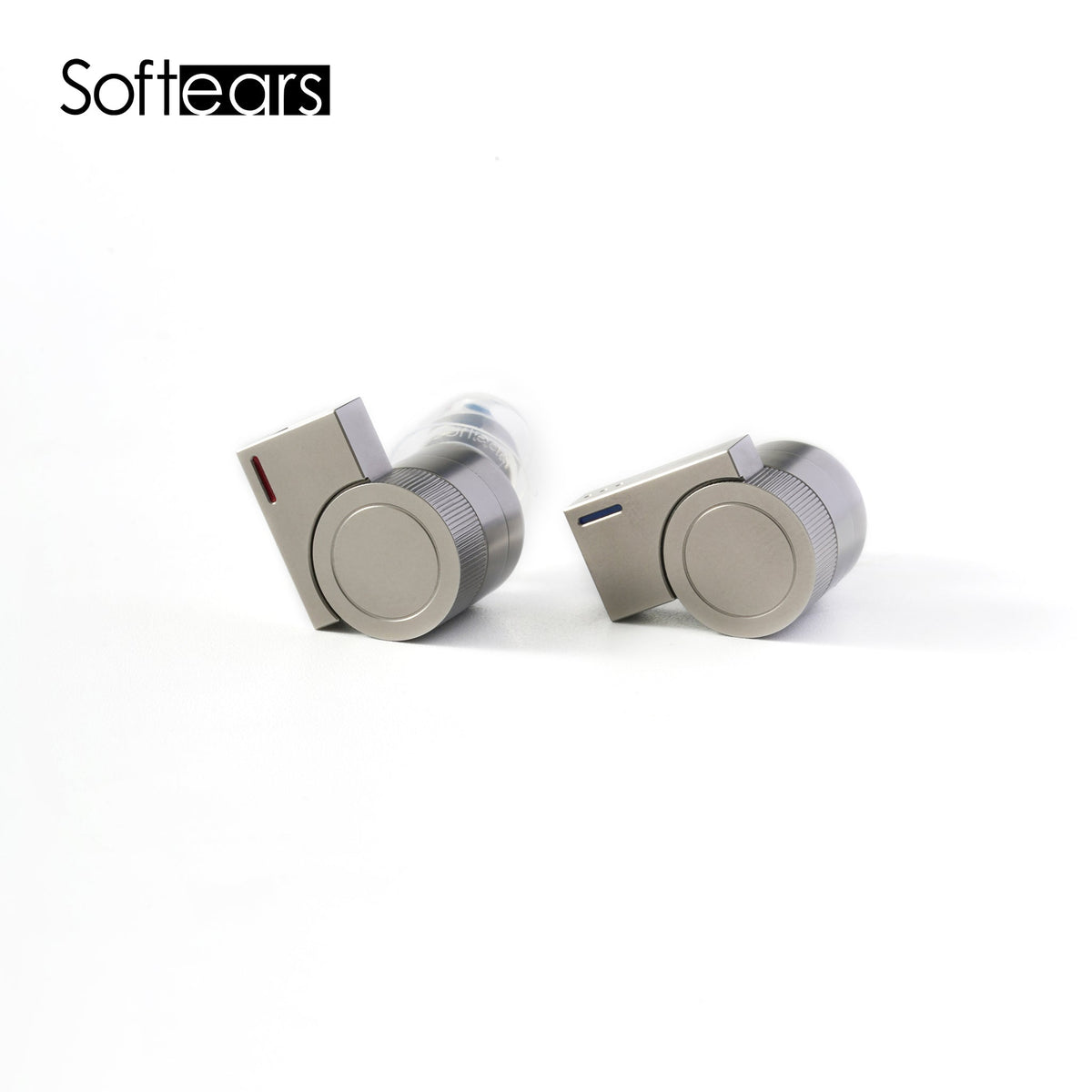 Softears EDGE 鈦合金左右耳機正面