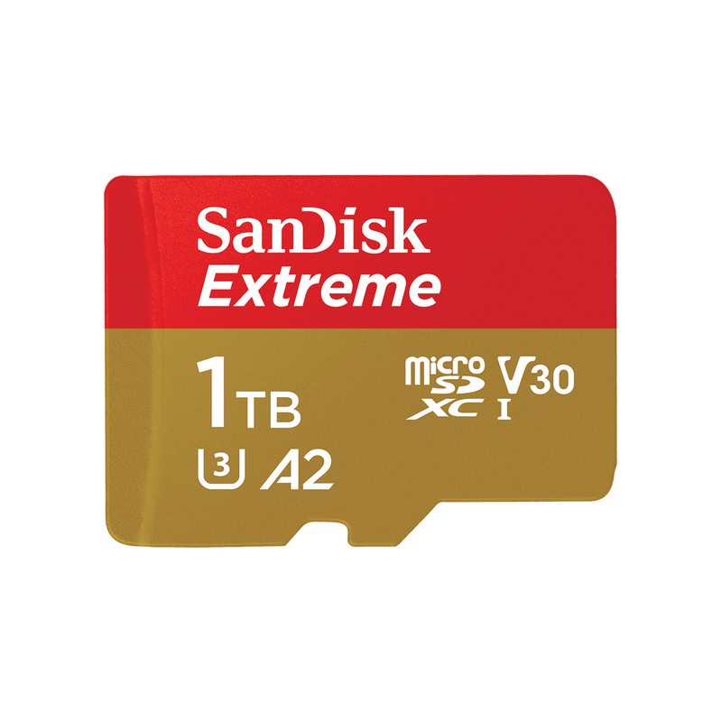 SanDisk Extreme microSDXC UHS-I 記憶卡 1TB（245MB/s，A2/U3/V30）