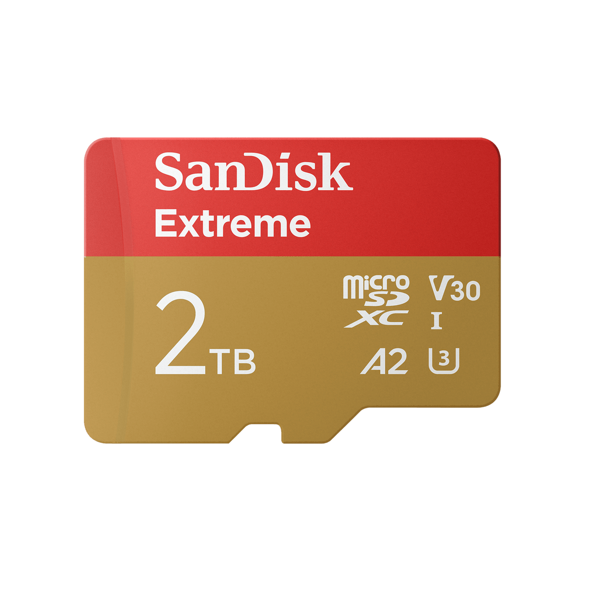 SanDisk Extreme microSDXC 2TB 官方容量圖