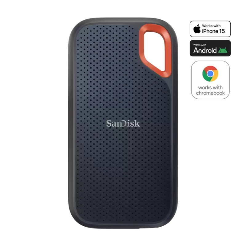 SanDisk Extreme Portable SSD 1TB（USB-C 3.2 Gen 2，IP65 防水防塵）