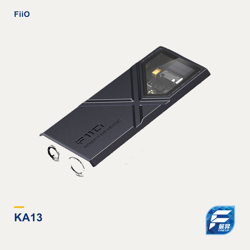 FiiO KA13 便攜解碼耳擴｜Fine Up 2000px 暖淺灰實物主圖