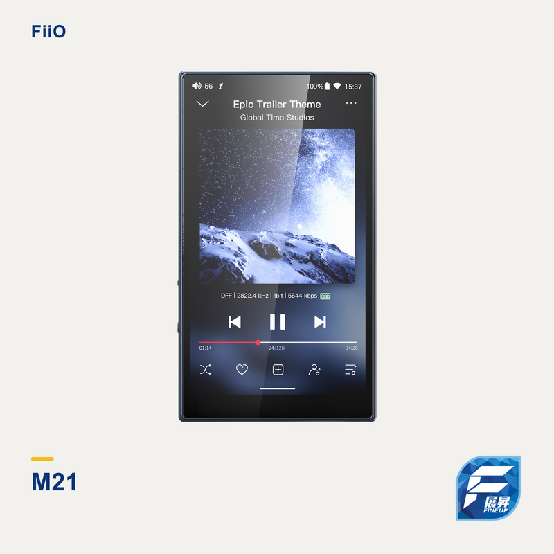 FiiO M21 高清音樂播放器｜Fine Up 2000px 暖淺灰實物主圖