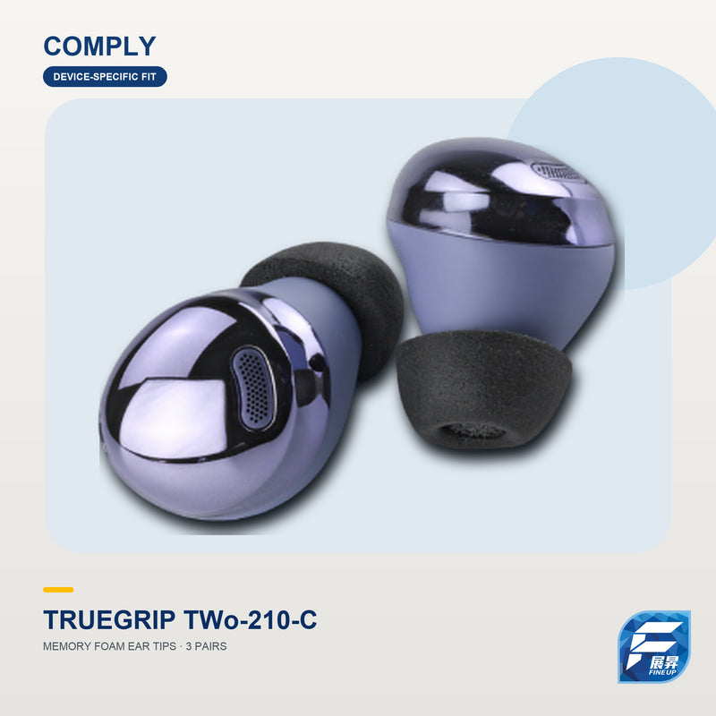Comply TrueGrip TWo-210-C 記憶耳綿（3對裝）｜展昇主圖