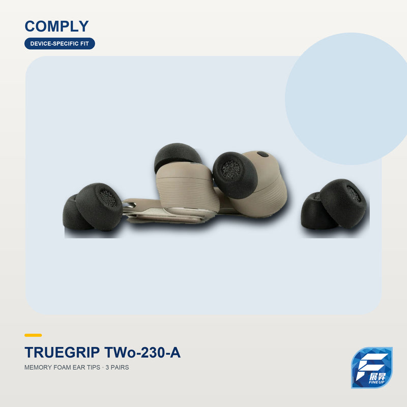 Comply TrueGrip TWo-230-A 記憶耳綿（3對裝）｜展昇主圖