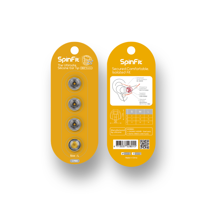 SpinFit CP800 細導管耳膠（2 對裝） 官方圖片 3