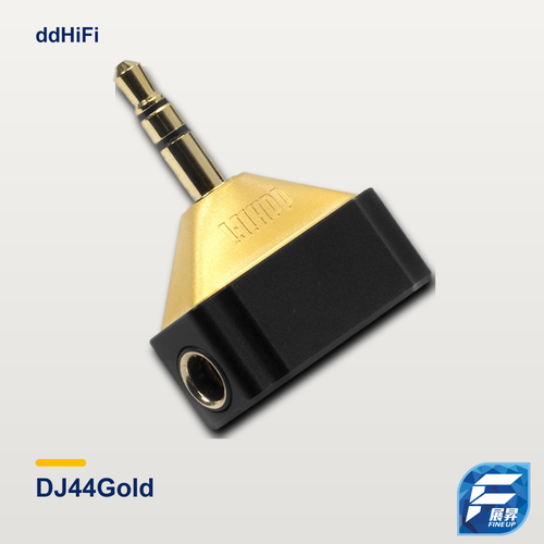 ddHifi DJ44Gold 4.4母轉3.5插頭(黑金版)