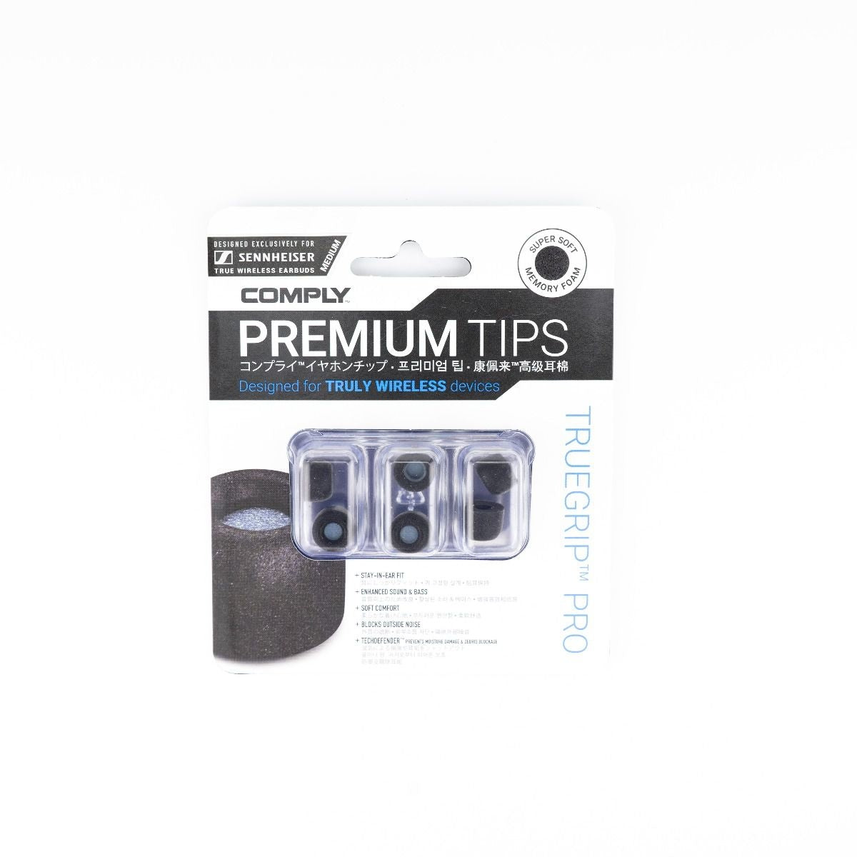 Comply TrueGrip Pro 耳棉 (適用於 Sennheiser Momentum True Wireless) TWR-200-C 官方圖片 2