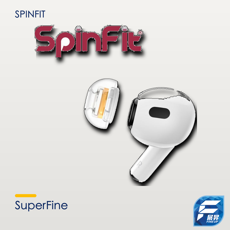SpinFit SuperFine AirPods Pro 1／2 專用耳膠｜展昇原裝 Logo V3 手機清晰主圖
