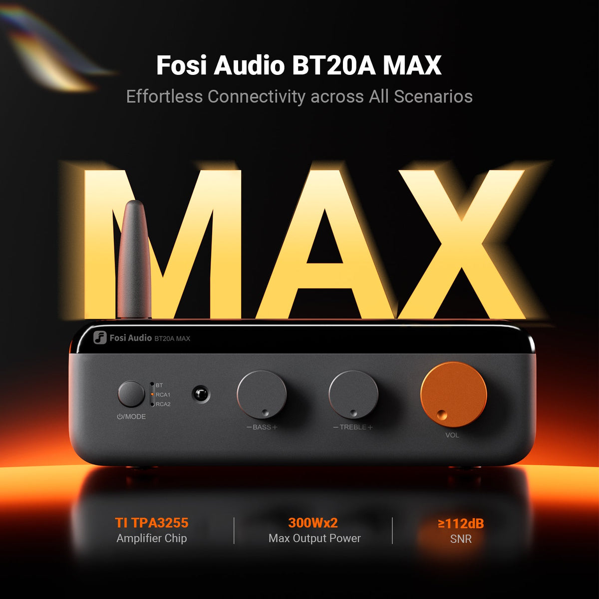 Fosi Audio BT20A Max 藍牙立體聲擴音機 官方產品圖 1