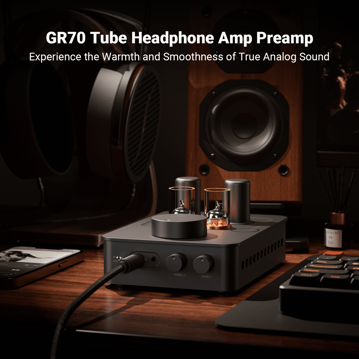 Fosi Audio GR70 真空管耳機擴音機／前級 官方產品圖 1