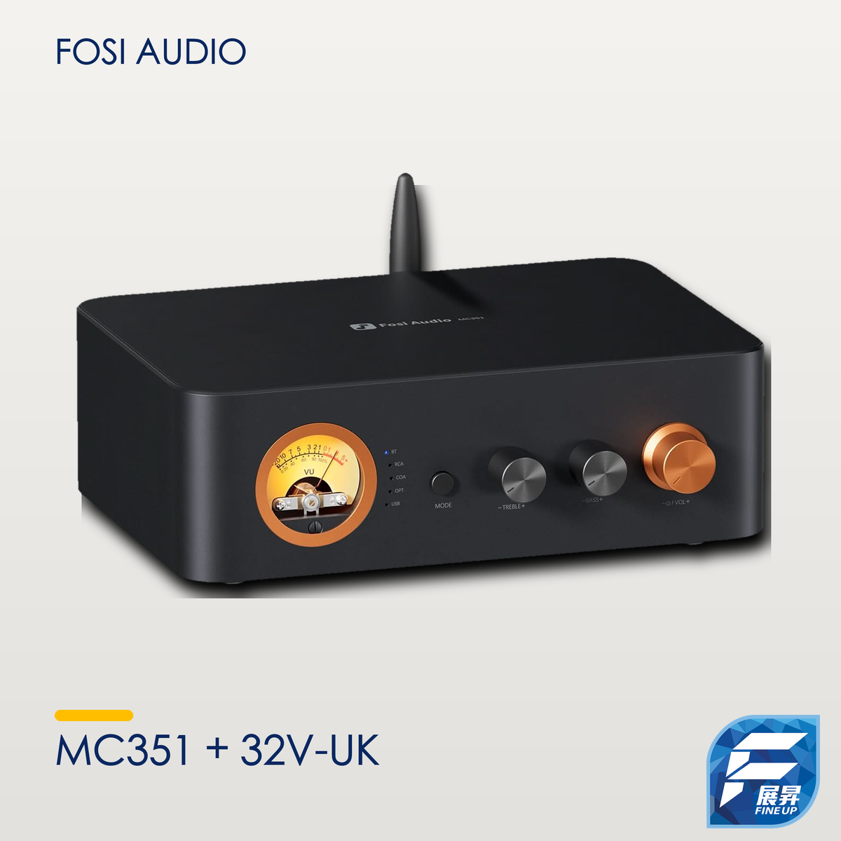 Fosi Audio MC351+32V-UK 2.1 聲道綜合擴音機 主圖