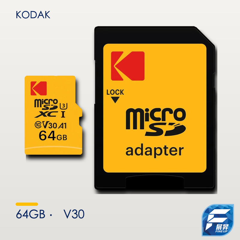 KODAK 64GB UHS-I V30 microSD 主圖