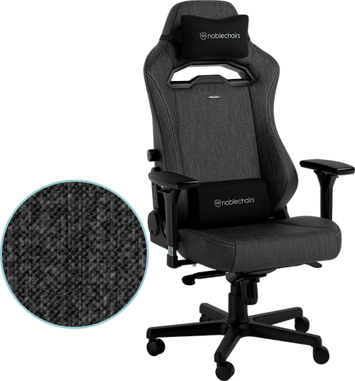 noblechairs HERO ST TX 布藝人體工學高背電競椅（無煙煤灰）