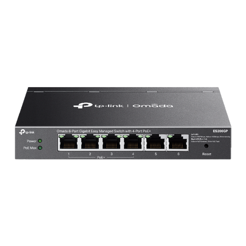 Omada - ES206GP 6-Port Gigabit Easy Managed Switch with 4-Port PoE+