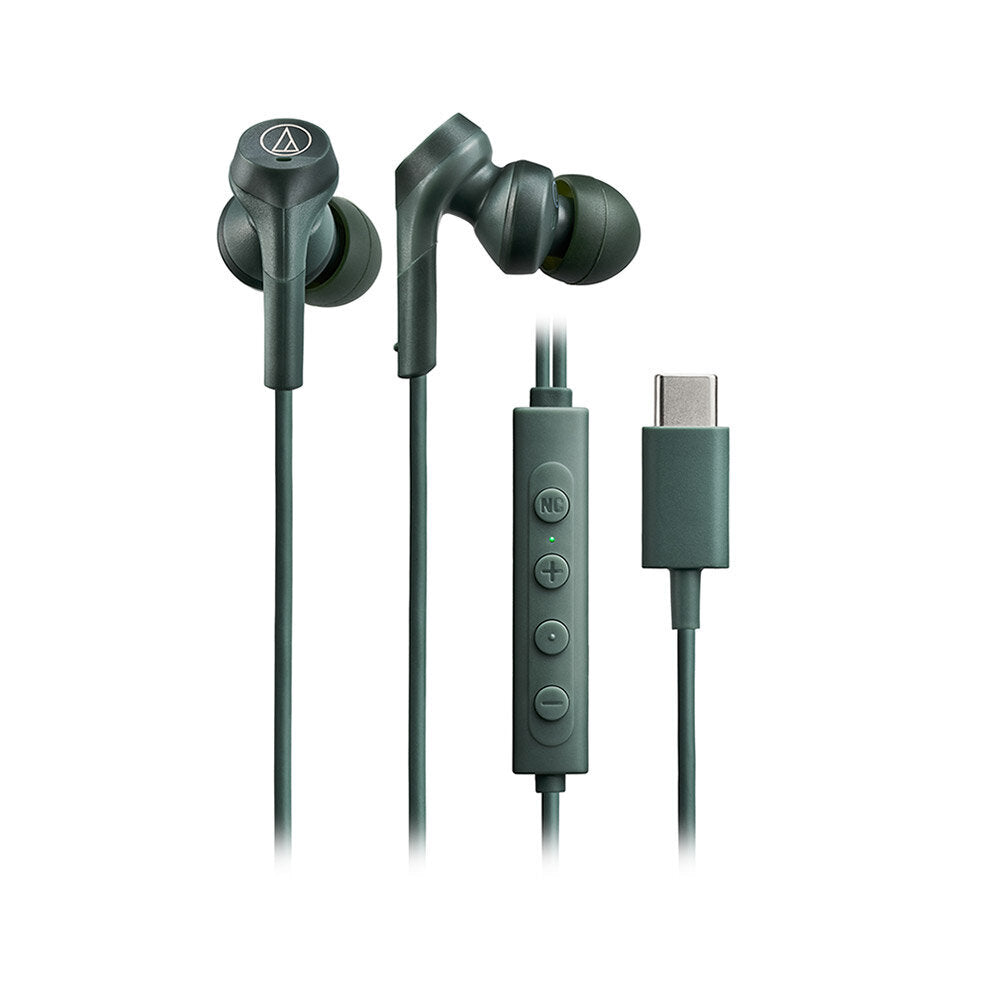 Audio-Technica ATH-CKS330NC USB Type-C™耳塞式降噪耳機 綠色(GR) 產品圖片
