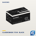 SAVEWO ClassicMask 175mm M 中碼 ASTM Level 3 醫用外科口罩 黑色（30片獨立包裝）