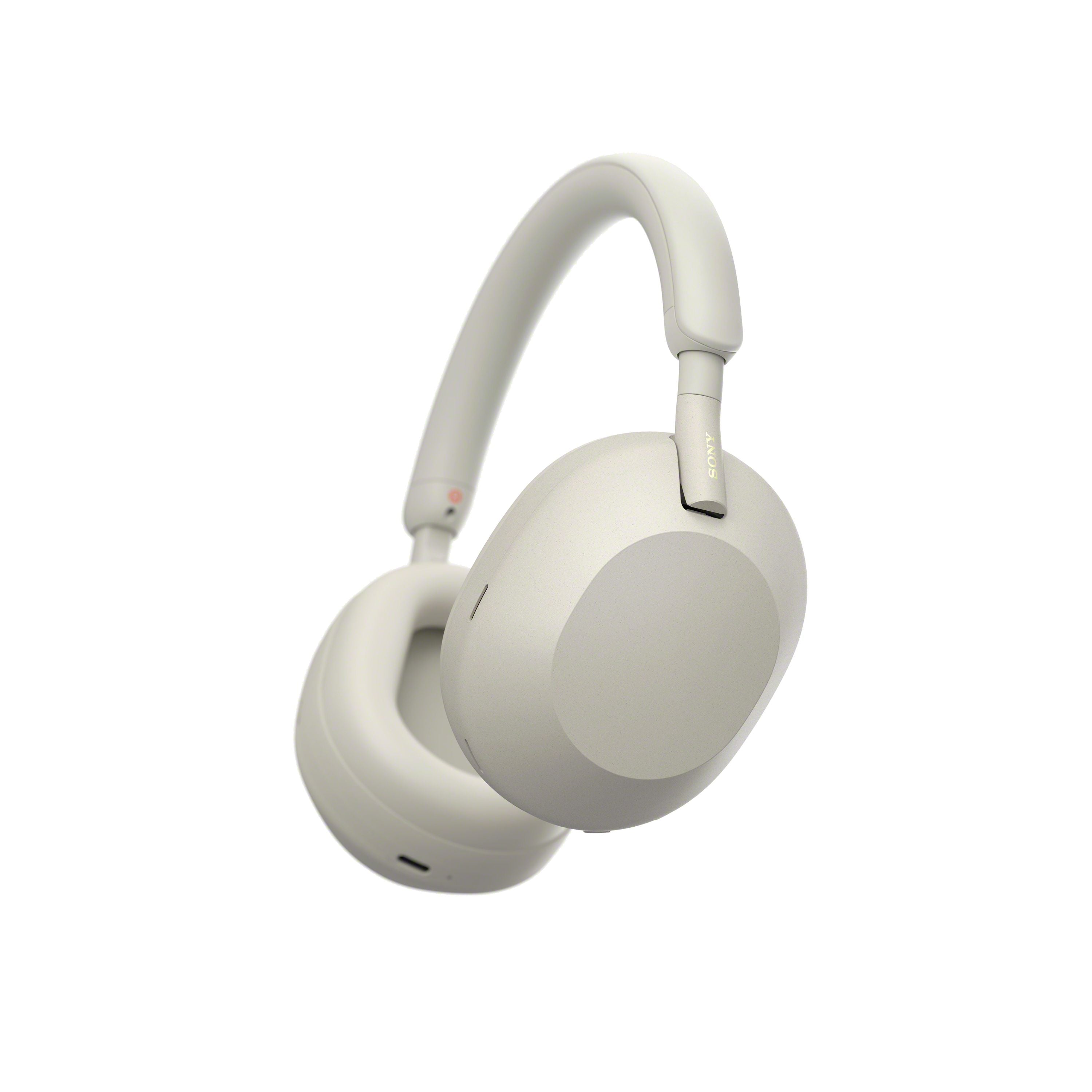 Sony WH-1000XM5 白金銀 斜視圖