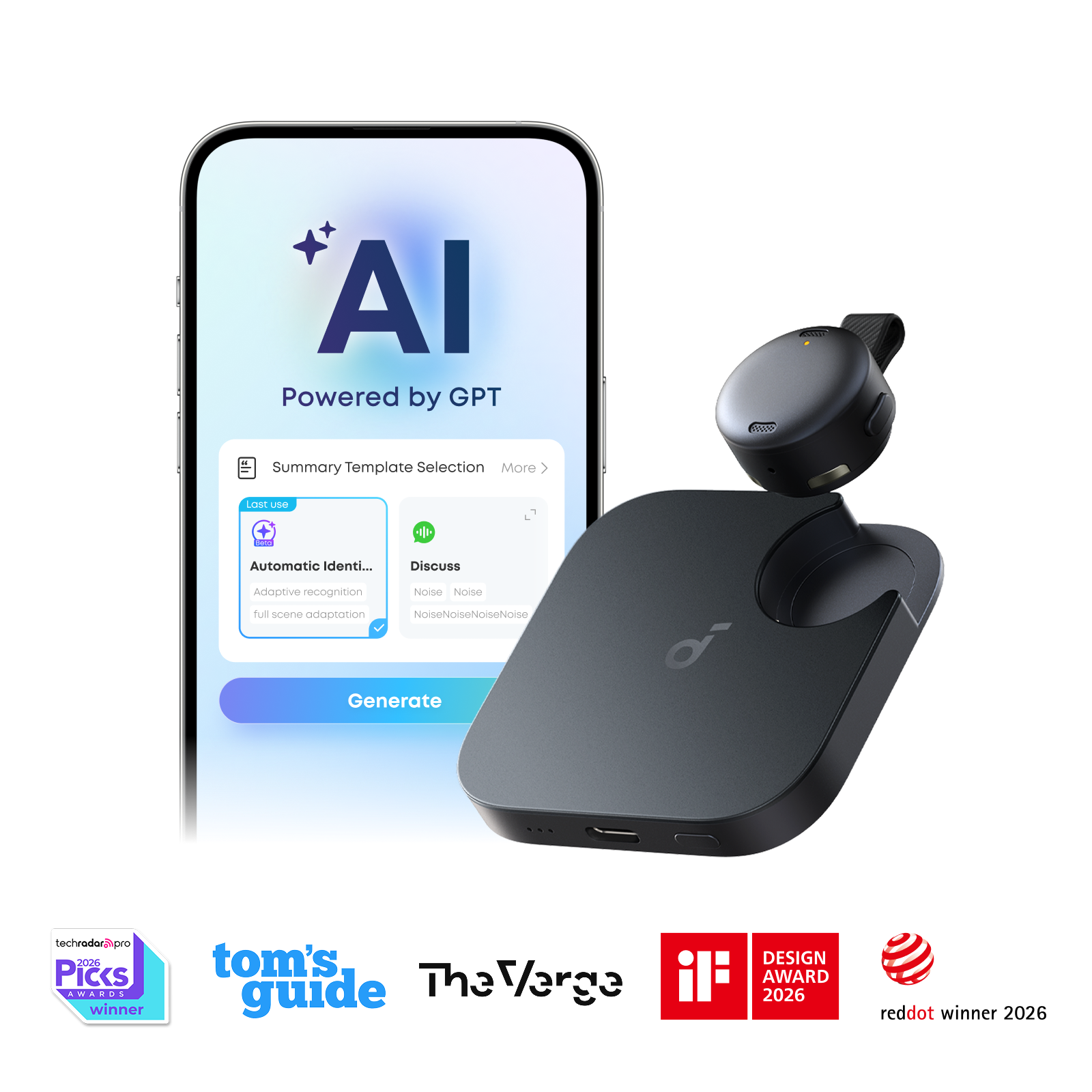 Anker Soundcore Work AI Voice Recorder