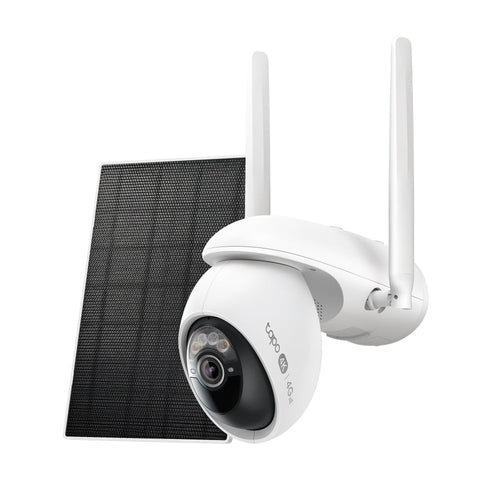 Tapo C665G KIT - 4K 8MP 4G LTE 旋轉式電池 Wi-Fi 攝影機 + 太陽能板套裝 (可Wi-Fi / 4G Sim-Card 連線) (Solar-Powered KIT)