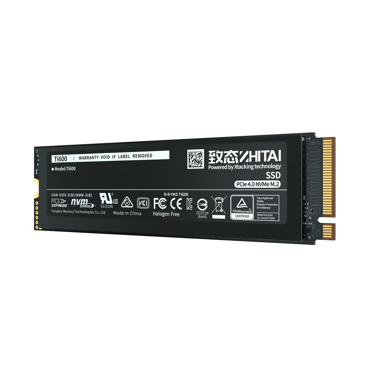 ZHITAI 致態 Ti600 M.2 SSD 實物正面